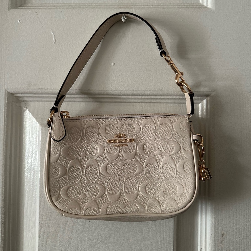 Coach Nolita 19 in Leather Chalk